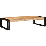 vidaXL Polica za kopalnico 100 x 50 x 23 cm Trdna mango les, železo Cene