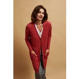 Marisse Long Raspberry Cardigan | shoptok.hr