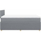  Krevet s oprugama i madrac svjetlosivi 120 x 200cm od tkanine | shoptok.hr