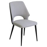  Trpezarijska stolica B2613 Tamno Siva-Svetlo Siva/Crne m. noge 470x470x870 mm ( 775-628 ) Cene
