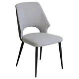 Trpezarijska stolica B2613 Tamno Siva-Svetlo Siva/Crne m. noge 470x470x870 mm ( 775-628 )