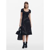 Desigual Haljina crna / bijela | shoptok.hr