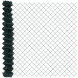 vidaXL Ograda s lančanim vezom Zelena 1.5x10 m Čelik | shoptok.hr