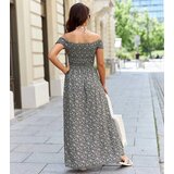 Gemre Black dress with purple flowers Stefania | Shoptok.si