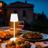 BRILONER 7517016 - LED RGB prigušiva stona lampa CILANO 3W/5V IP44 2000 mAh bela | Eponuda.com
