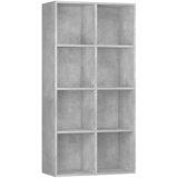 Maison Chic Knjižna omara - Knjižni regal betonsko siva 66x30x130 cm iverna plošča, (21726080) | Shoptok.si
