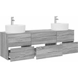  Set ormarića za kupaonicu 3 kom. Siva Sonoma 62,5 x 44,5 x 50 cm | shoptok.hr