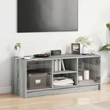 vidaXL TV omarica s steklenimi vrati siva sonoma 102x37x42 cm | Shoptok.si