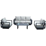 Rojaplast Siva aluminijasta vrtna garnitura za 5 oseb Lucerne – | Shoptok.si