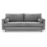 Milo Casa svijetlosiva baršunasta sofa Santo, 219 cm Cijene