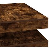 vidaXL Klubska mizica dimljeni hrast 90x90x34,5 cm | Shoptok.si