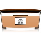 WoodWick Gilded Sands dišeča sveča z lesenim stenjem (hearthwick) 453 g | Shoptok.si