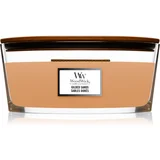 WoodWick Gilded Sands dišeča sveča z lesenim stenjem (hearthwick) 453 g