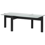 noo.ma Crni stolić za kavu sa staklenom pločom stola 55x105 cm Kob – | shoptok.hr