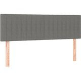  LED uzglavlje tamnosivo 144x5x78/88 cm od tkanine | shoptok.hr