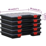  Kutije za razvrstavanje 10 kom 40x30x5 cm polipropilen | shoptok.hr