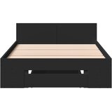  Okvir kreveta s ladicom crni 90 x 190 cm konstruirano drvo | shoptok.hr