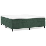 The Living Store Posteljni okvir temno zelen 200x200 cm žamet - Box Spring Posteljni Okvir, (21488358) | Shoptok.si