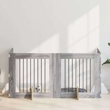  Vrata za pse s postoljem 4 pcs Siva sonoma 80 x 80 cm | shoptok.hr