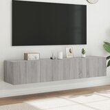 vidaXL Zidni TV ormarići LED 2 kom siva boja hrasta 80x35x31 cm Cijene