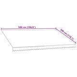 Platno za tendu narančasto-smeđe 5 x 3 m | shoptok.hr