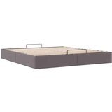 Otomanski okvir kreveta bez madraca sivi 200x200cm umjetne kože | shoptok.hr