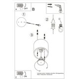  Sollux SL.0568 - Stropna reflektorska svetiljka ORBIS 1 1xGU10/10W/230V | Eponuda.com