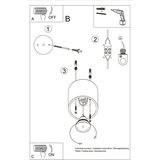  Stropna svetilka ORBIS 1 antracit, (21347604) | Shoptok.si