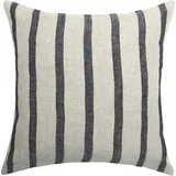 Prevleka za blazino Leo 45 x 45 cm - Linen with black stripes