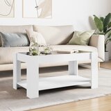  Stolić za kavu s LED bijeli 93x53x45 cm od konstruiranog drva | Eponuda.ba