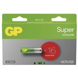  Baterija GP SUPER alkalna LR6 AA 16 kos 16/1 u