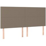  s oprugama i madracem smeđesivi 200x200 cm od tkanine | shoptok.hr