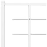  Metalno uzglavlje bijelo 75 cm | shoptok.hr