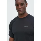 Marmot Športna kratka majica Windridge črna barva