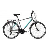 Capriolo Gradski bicikl Roadster, 20"/28'', Sivo-Tirkizni | ePonuda.com