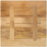 Stolna ploča 60x60x2,5 cm četvrtasta masivno grubo drvo manga | shoptok.hr