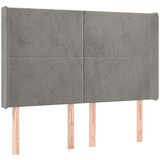  Box spring postelja z vzmetnico LED svetlo siva 140x200cm žamet, (20789930) | Shoptok.si