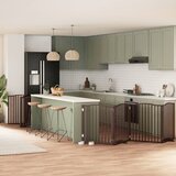 vidaXL Ograda za pse z vrati zložljiva 10 panelov rjava 800 cm les | Shoptok.si