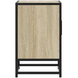 vidaXL Nočna omarica 2 kosa sonoma hrast 40x31x50 cm inž. les/kovina | Shoptok.si
