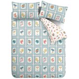 Catherine Lansfield Modra enojna posteljnina 135x200 cm Riviera Tiles – | Shoptok.si