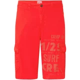 CAMP DAVID Cargo hlače siva / crvena