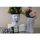 Aberto Design set dekorativnih saksija CY0455, 2 komada, srebrne boje Cene