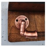 Hanah home polica sa držačem Cop056, 29x16x14 cm, boje oraha | ePonuda.com