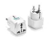 Univerzalni AC strujni adapter UK i US to EU, 3-pin to 2-pin | Eponuda.ba