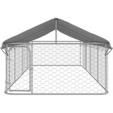 vidaXL Vanjski kavez za pse s krovom 600 x 200 x 150 cm | shoptok.hr