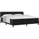  Krevet s opruga kutije s uzglavljem Crna 180 x 200 cm Baršun | shoptok.hr