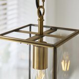  Endon 119142 - Luster na lancu HAMMOND 1xE27/10W/230V 17x17 cm mesing | Eponuda.com