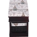 Kondela Klop z blazino, 2 košari, temno rjava/bež/vzorec, SEAT BENCH 3 | Shoptok.si