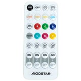 Aigostar led rgbw prigušiva zidna svetiljka mesh smart LED/12W/230V + daljinski upravljač, crna | Eponuda.com