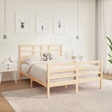 Maison Chic Posteljni okvir - Dvoposteljna postelja - Zakonska postelja iz trdnega lesa 120x190 cm-J14509, (21772066) | Shoptok.si